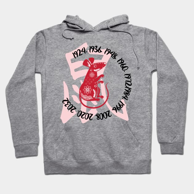 Chinese year of the rat Hoodie by Cherubic